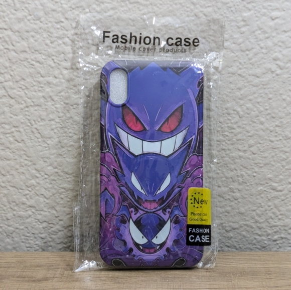 Pokemon Case Gengar iPhone X / XS  Nintendo Purple Gengar Evolution - Picture 1 of 2